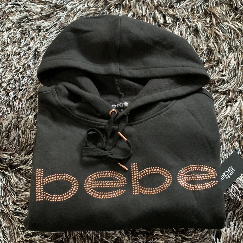 Bebe sport rhinestud hoodie